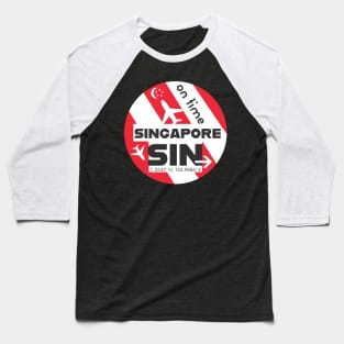 Singapore Soaring: Embracing the Spirit of SIN Airport Baseball T-Shirt